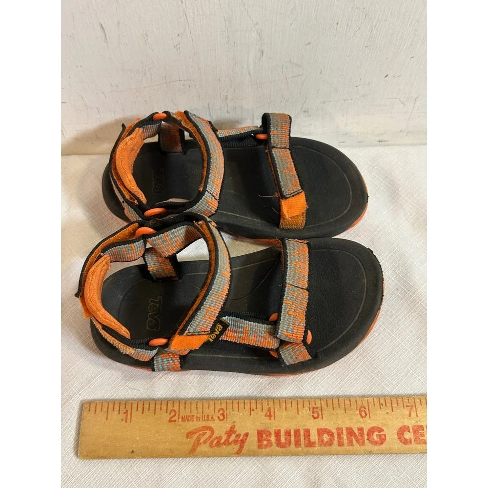 Teva Hurricane XLT 2 Sandals Size 10 Kids Orange Grey Sport Water Shoes